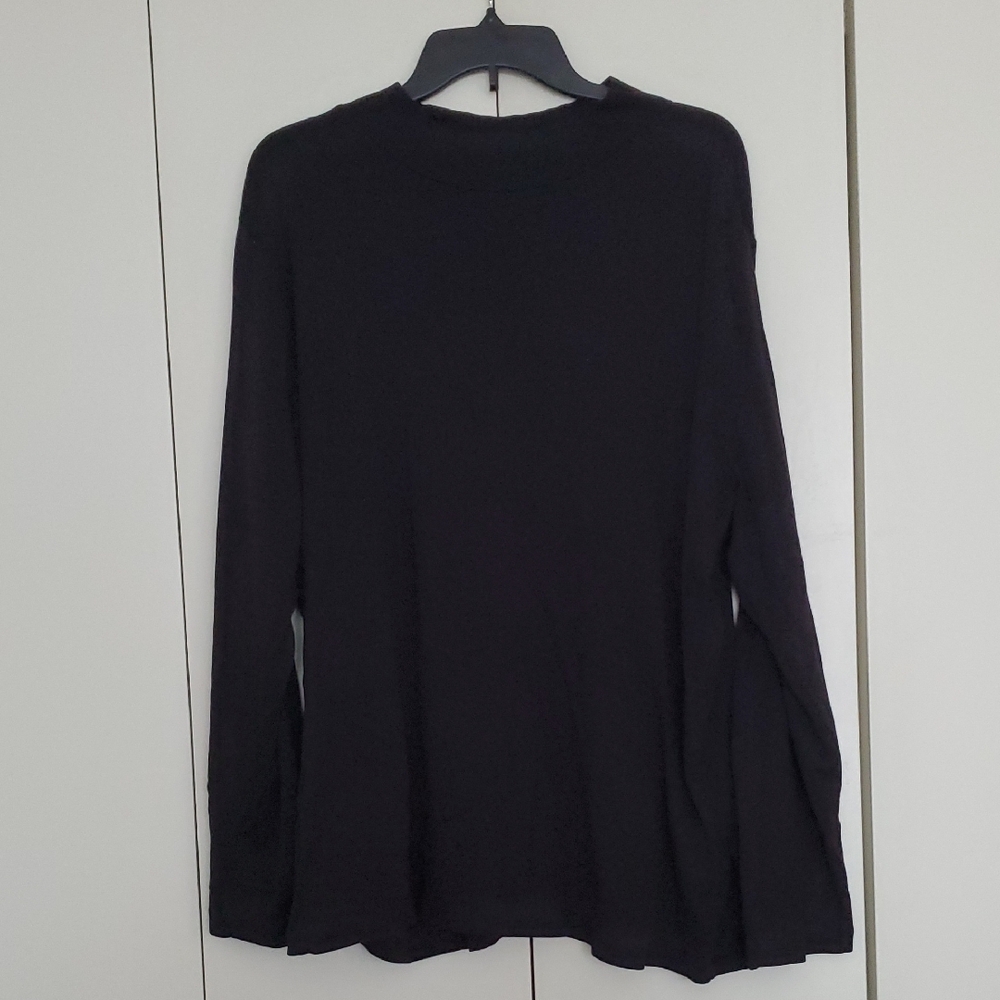 CJ Banks Black Longsleeve Top